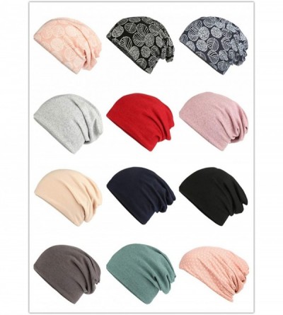 Skullies & Beanies Flower Printed Beanie Women Turban Headband Chemo Cap - Pet-a - C8198SIAOTO $8.32