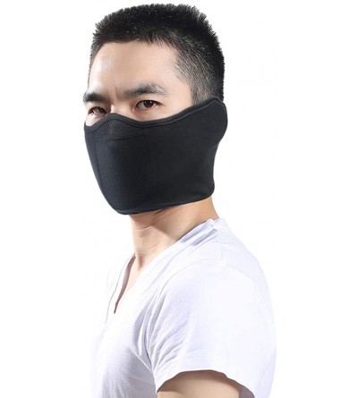 Balaclavas Half Ski Mask Windproof Face Cover Winter Warm Ear Warmer Cold Weather Men Women - Black - C918AD082RD $9.95