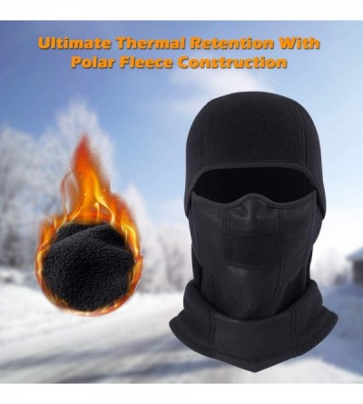 Balaclavas Balaclava Ski Face Mask Face Cover for Cold Windproof Skiing Motorcycle Cycling - A-black - CN1920X3CIH $10.21