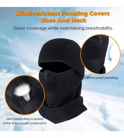 Balaclavas Balaclava Ski Face Mask Face Cover for Cold Windproof Skiing Motorcycle Cycling - A-black - CN1920X3CIH $10.21