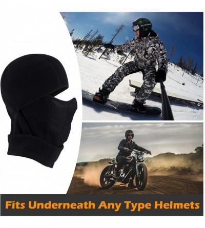 Balaclavas Balaclava Ski Face Mask Face Cover for Cold Windproof Skiing Motorcycle Cycling - A-black - CN1920X3CIH $10.21