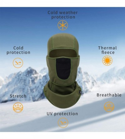 Balaclavas Balaclava Ski Mask Warm Face Mask for Cold Weather Winter Skiing Snowboarding Motorcycling Ice Fishing Men - C118X...