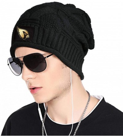 Skullies & Beanies Trendy Winter Warm Beanies Hats for Mens Women's Chunky Soft Stretch Knit Beanie Sports Knit Cap - Black-1...