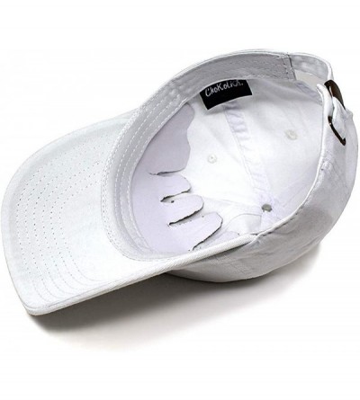 Baseball Caps Its Lit lamp Dad Hat Cotton Baseball Cap Polo Style Low Profile - White - CX185S7LIKD $11.86