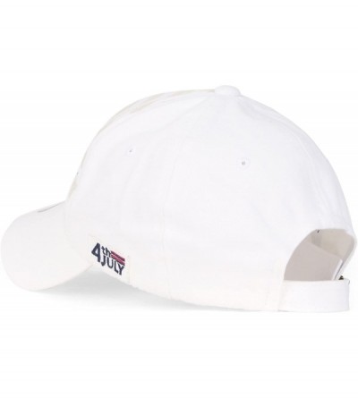 Baseball Caps USA America Flag 4th July Independence Day Trucker Hat Baseball Cap Dad Cap - White - C012MAZLZVV $13.36