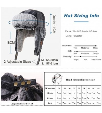 Bomber Hats Unisex Bomber Trapper Earflaps Russian Ushanka Winter Hat Hunting Cap 55-61cm - 89079-orange - CH18ZD49D7S $26.62