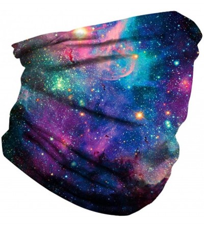 Balaclavas Galaxy Balaclava for Women Men Headband Bandana Head Wrap Scarf Neck Warmer Headwear - Galaxy 1 - C4197RY4W2O $10.40