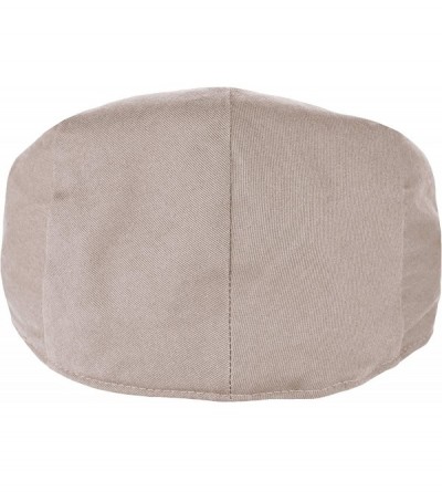 Newsboy Caps Premium Cotton Newsboy Mens Scally Foldable Solid Color Ivy Flat Cap - Khaki - C918UIH5CZW $12.13