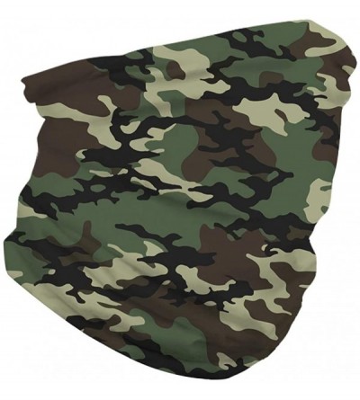 Balaclavas Seamless Rave Bandana Mask Headwear Neck Gaiter Scarf Unisex Balaclava Face Mask - Camouflage01 - CM1983O9LGN $12.48