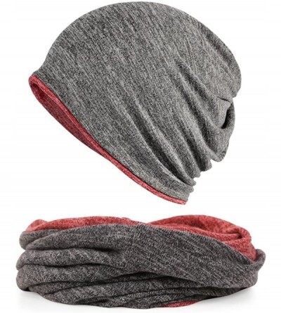 Skullies & Beanies 2 Pack Multifunction Slouchy Beanie for Jogging- Cycling - 1 - CN18DI3829A $16.56