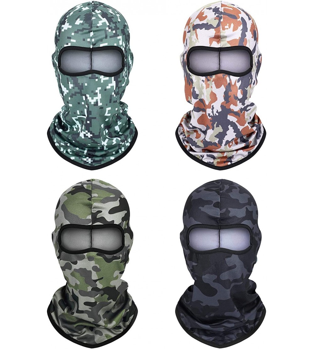 Balaclavas 4 Pieces Summer Balaclava Face Mask Full Face Breathable Covers Sun Protection Mask for Hot Weather - CC18AY56ZZU ...