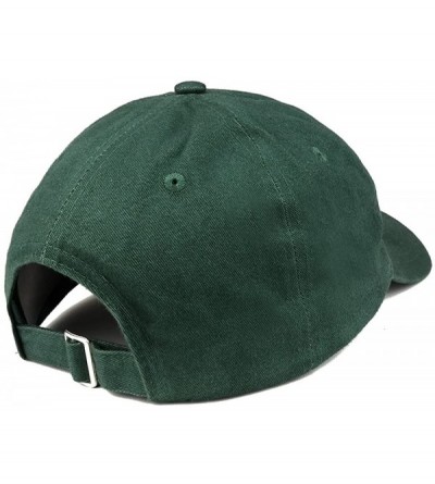 Baseball Caps Donut Embroidered Soft Crown 100% Brushed Cotton Cap - Hunter - C818SO0CI62 $16.29