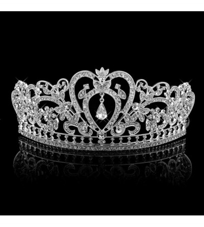 Headbands Wedding Tiara Crown Sparkly Rhinestones Decor Bridal Headpiece for Prom - CU12O3MFVAH $9.93