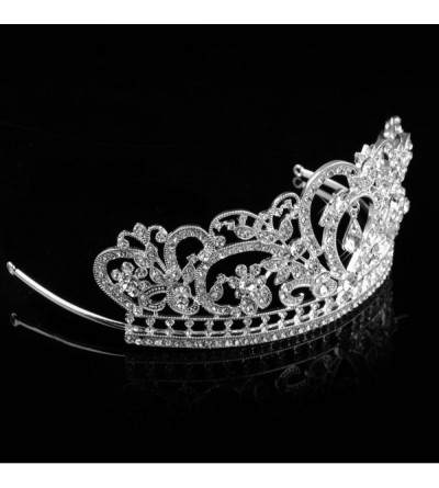 Headbands Wedding Tiara Crown Sparkly Rhinestones Decor Bridal Headpiece for Prom - CU12O3MFVAH $9.93