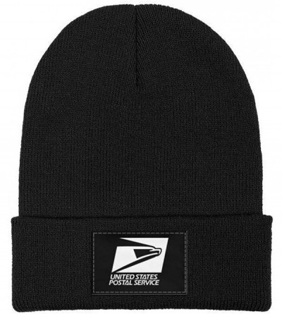 Skullies & Beanies Adult Stretchy Solid Color Knit Beanies Hats USPS-United-States-Postal-Service-Logo-Headwear for Mens Wome...