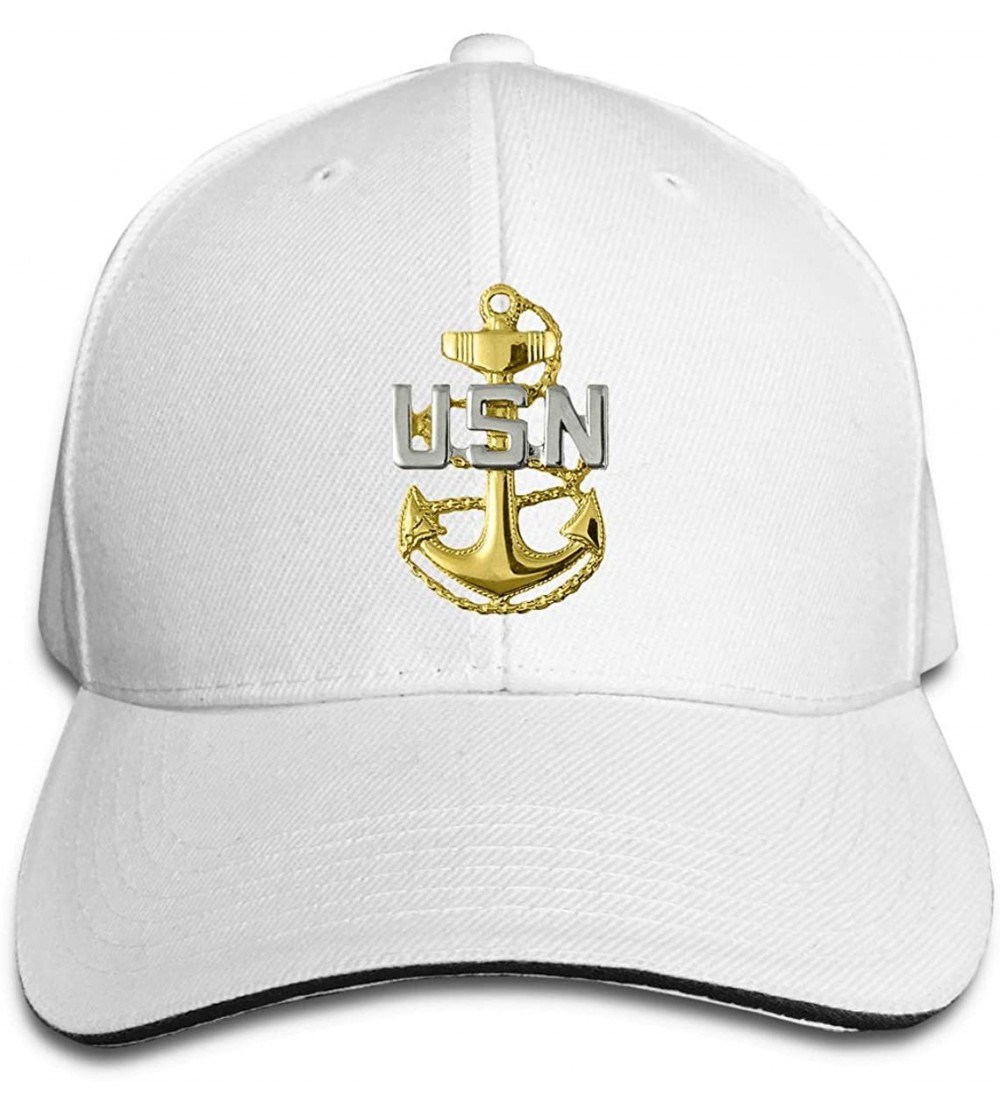 Baseball Caps US Navy Chief Petty Officer Unisex Hats Trucker Hats Dad Baseball Hats Driver Cap - White - CC18KA9D0RA $17.64