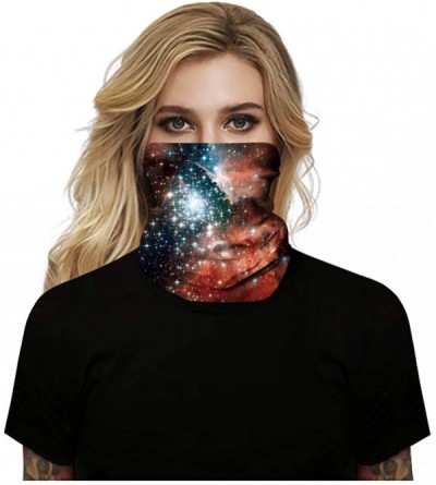 Balaclavas Seamless Rave Bandana- Unisex Seamless Face Mask Tube Neck Gaiter Balaclava Headwear for Women and Men - Galaxy G ...