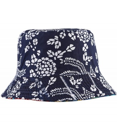 Bucket Hats Fashion Print Bucket Hat Summer Fisherman Cap for Women Men - Bohe Colors - C318SUD23AQ $9.19