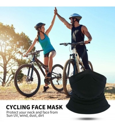 Balaclavas Summer Neck Gaiter Face Cover Mask- Sun UV Face Scarf Cool Bandana- Fishing Cycling Hiking - B-black - CO18UECR9II...