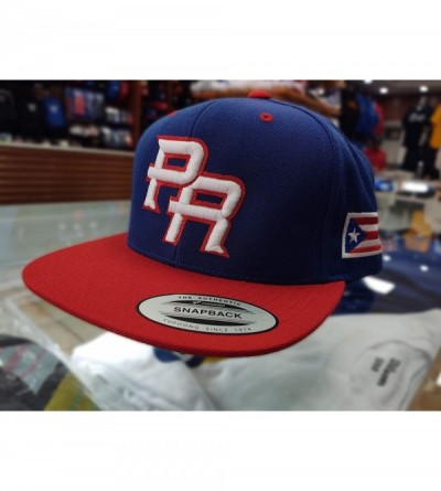 Baseball Caps Puerto Rico Snapback Hats Vintage Hats - Snapback Royal-red/Full Color - CW18EZ73IZT $29.46