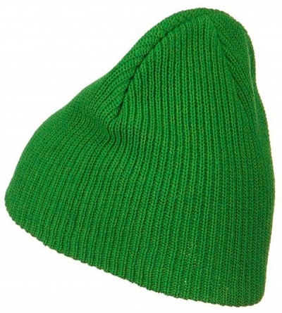 Skullies & Beanies Eco Cotton Ribbed XL Classic Beanie - Kelly - C4115EH79EL $18.22