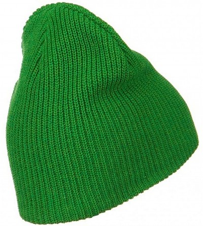 Skullies & Beanies Eco Cotton Ribbed XL Classic Beanie - Kelly - C4115EH79EL $18.22