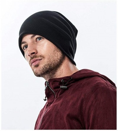 Skullies & Beanies Man Skull Cap Beanie Guitar Sign Headwear Knit Hat Warm Hip-hop Hat - Gray - CY18KLS8URK $18.32