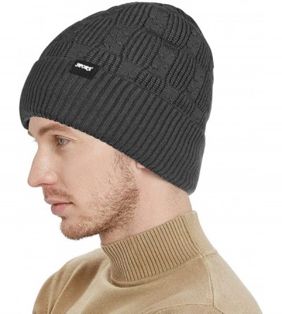 Skullies & Beanies Winter Beanie Fleece Toboggan - E2-grey - CQ18L2YO7E6 $12.16