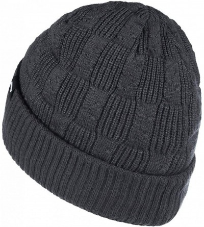 Skullies & Beanies Winter Beanie Fleece Toboggan - E2-grey - CQ18L2YO7E6 $12.16