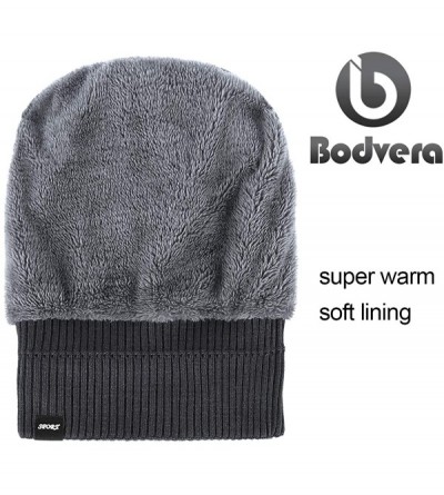 Skullies & Beanies Winter Beanie Fleece Toboggan - E2-grey - CQ18L2YO7E6 $12.16