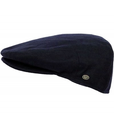 Newsboy Caps Men's Premium Wool Blend Classic Flat IVY newsboy Collection Hat - 1581-navy - CW12N9K8Z21 $14.40