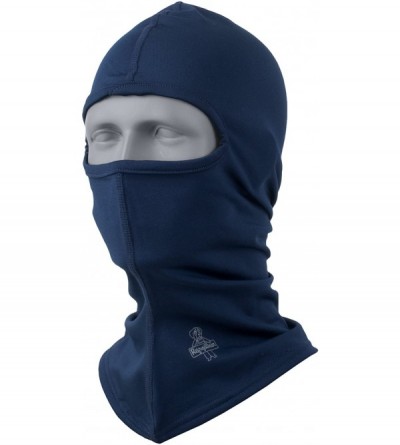 Balaclavas Flex-Wear Lightweight Lined Long Neck Open Hole Balaclava Face Mask - Navy - C518CNG8YCI $15.56