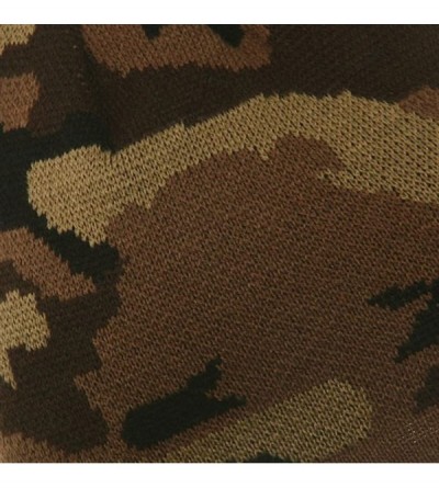 Skullies & Beanies Camo Design Beanie-Camel Brown Khaki - Other - CX111XOTA77 $16.03