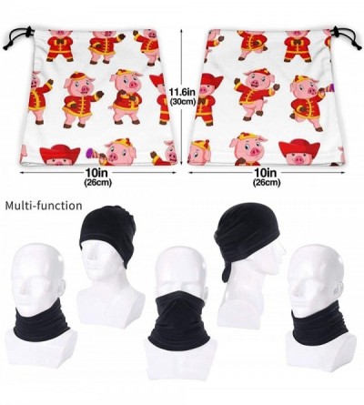 Balaclavas Neck Gaiter Headwear Face Sun Mask Magic Scarf Bandana Balaclava - Little Pink Pigs - C5197SEEMAT $20.26