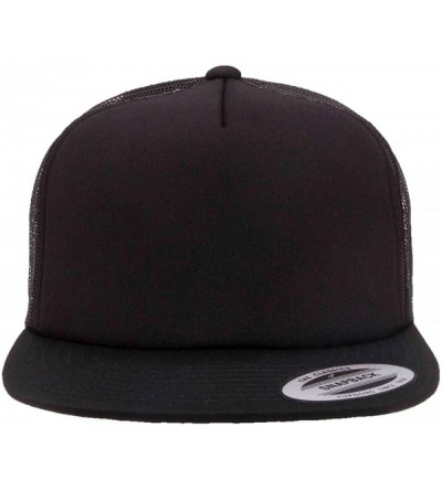 Baseball Caps Foam Trucker Snapback - Black - CS11VNHBWL7 $9.81