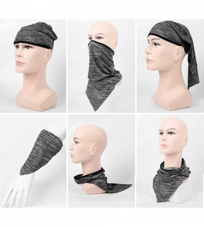 Balaclavas Men's Neck Gaiter Bandana Breathable Balaclava for Wind Sun UV and Dust Protection Head Wrap - 4 Pcs-3 - CW197TNR0...