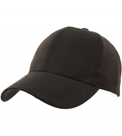 Baseball Caps Everyday Unisex Light Plain Blank Baseball Sun Visor Solid Cap Dad Hat - Black - CE17YGL3NED $12.98