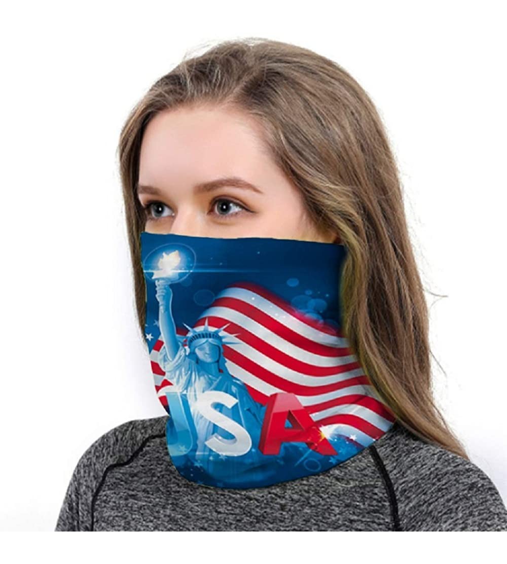 Balaclavas Quickly Dry Breathable Bandana Face Mask Reuseble- Balaclava Face Mask- Elastic Seamless Sunscreen Neck Gaiter - C...