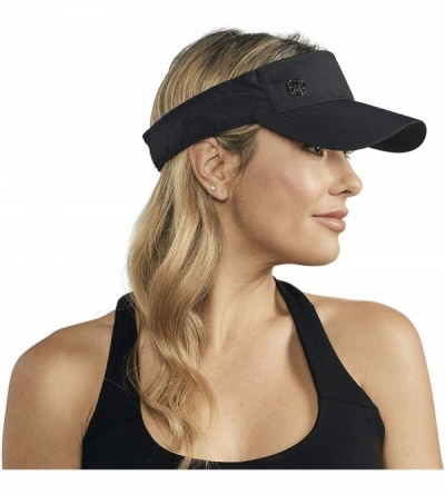 Baseball Caps Visor Hat Women Men - Black - C618QX6NKRN $15.75