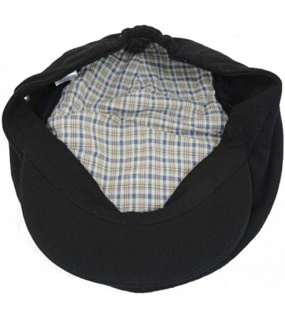 Newsboy Caps Canvas Golfing Ivy Cabbie Cap - Black - CW11QRV3L3L $9.29