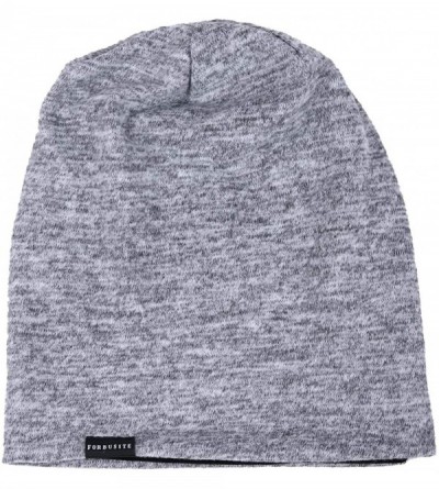 Skullies & Beanies Men's Slouchy Beanie Summer Thin Skull Cap Baggy Oversize Knit Hat - Heather Pale - CE18U8O6YZ3 $9.75