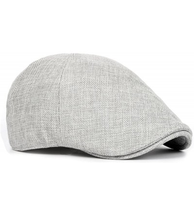 Newsboy Caps Men's Duckbill Ivy Newsboy Cap Scally Hat - Light Grey - CV12O10Q4AQ $11.08