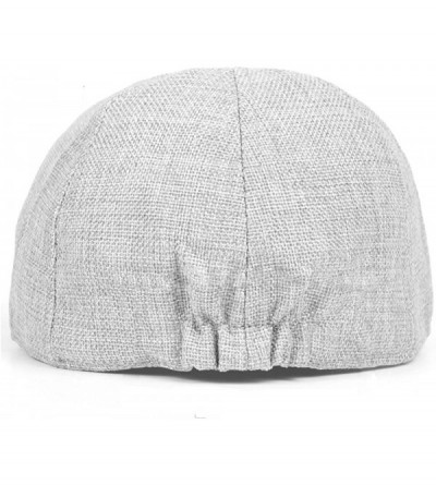 Newsboy Caps Men's Duckbill Ivy Newsboy Cap Scally Hat - Light Grey - CV12O10Q4AQ $11.08