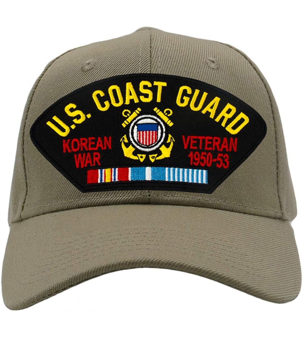 Baseball Caps US Coast Guard - Korean War Veteran Hat/Ballcap Adjustable One Size Fits Most - C518IZE7CMQ $24.17