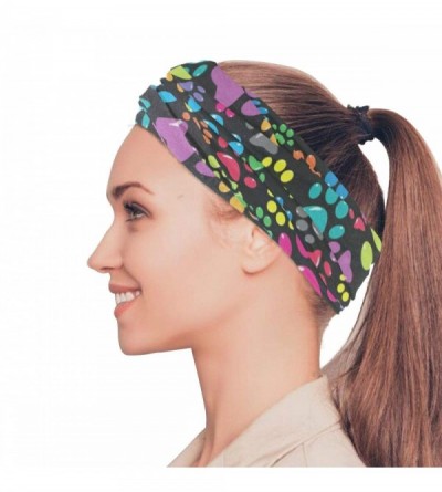 Headbands Colorful Dog Paws Face Mask UV Sun Mask Dust Wind Neck Gaiter Magic Bandana - C1197S3KCD3 $14.32