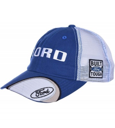 Baseball Caps Men's Ford Logo Cap an Adjustable Mesh Back Trucker Hat - CR1959NM7ZL $12.40