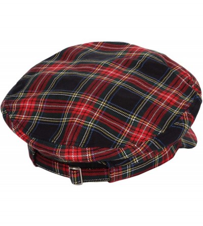 Newsboy Caps Peaky Blinders Style Baker Boy Newsboy Hat 8 Panel Pinstripe HM31178 - Black - CZ18TMCCRN7 $14.62