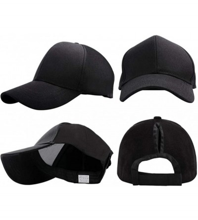 Sun Hats Ponytail Baseball Glitter Ponycaps Adjustable - Aa-classic-black - CC18QXDDYDD $8.88