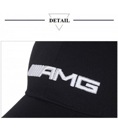 Baseball Caps Car Logo Adjustable Baseball Hat- Unisex Hat Travel Cap Car Racing Motor Cap for AMG - Black - C718AGLT4CU $17.70