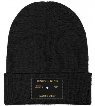 Skullies & Beanies Jesus-is-King-Kanye-west-Cap Unisex Hip-hop Cap Adjustable Truck Driver Hats - Black-4 - CB18ATDN6S2 $19.06